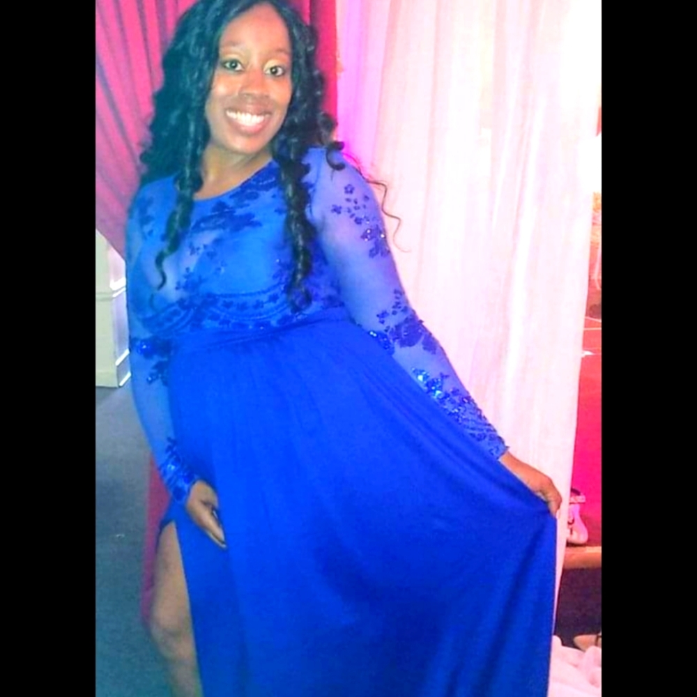 Royal Blue Gown (Wore once) XL